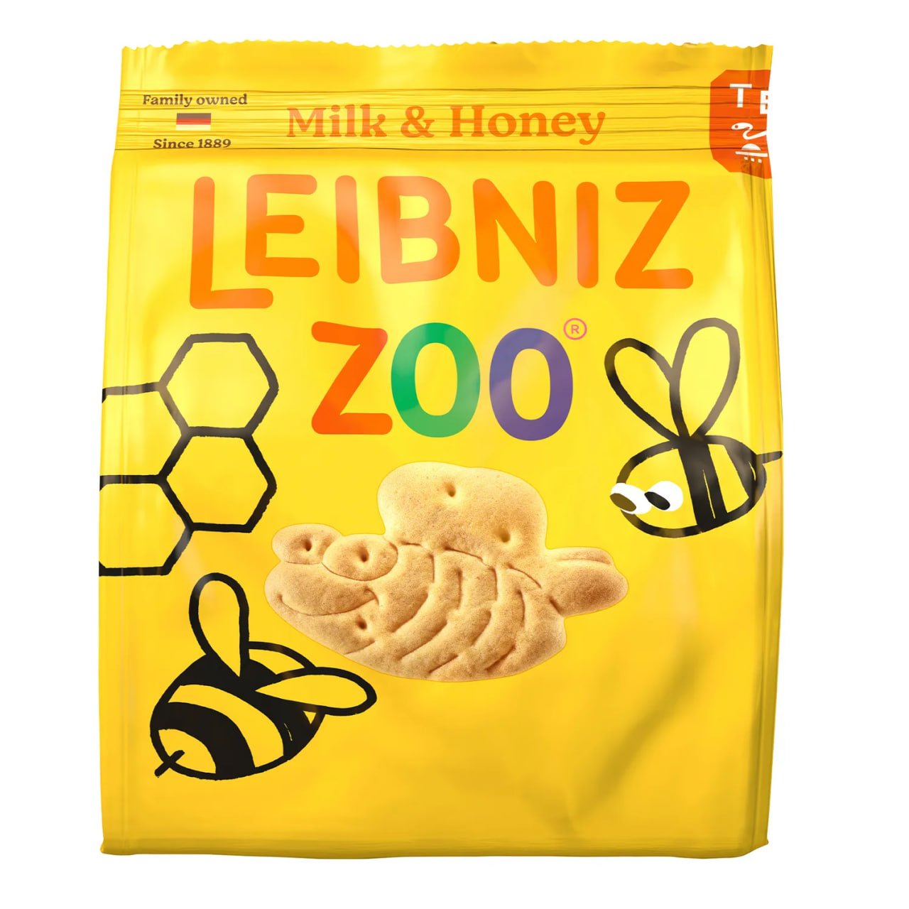 Leibniz Zoo Milk & Honey Biscuits 100g
