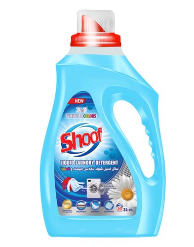 شوف سائل غسيل للملابس البيضاء والملونة 1.5lt